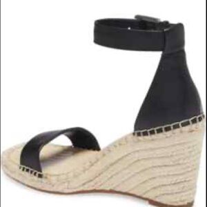 Vince Camuto Black Espadrille Wedges
